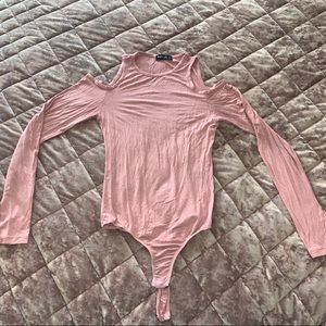 Pink body suit top 🎀 Cute with jeans.